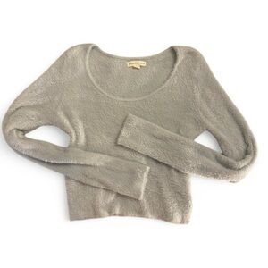 baby blue eyelash knit sweater